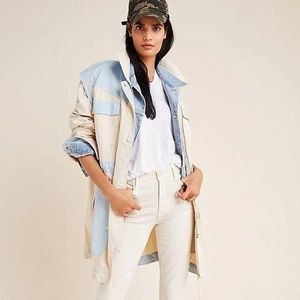ANTHROPOLOGIE Catelyn‎ Colorblock Utility Jacket, Size Small